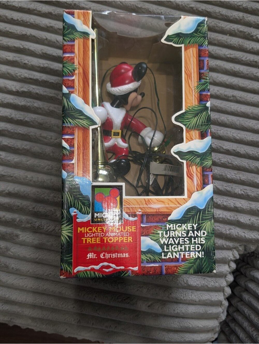 Vintage Disney Christmas mickey tree topper